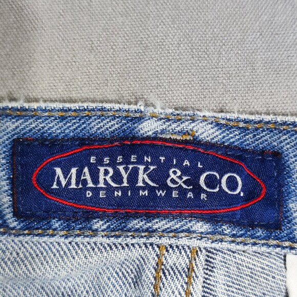 Maryk & Co. jeans low-rise men's size 33/32 hard washed blue Made in Canada - Picture 5 of 14